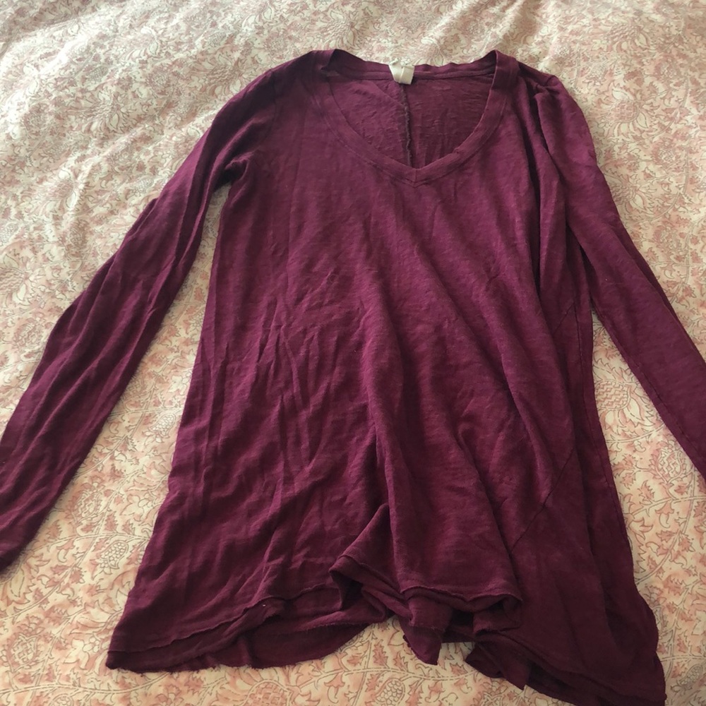 Long sleeve free people tunic shirt